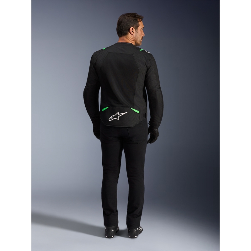 Alpinestars T-SPS Air V2 motoros kabát fekete-fluo zöld