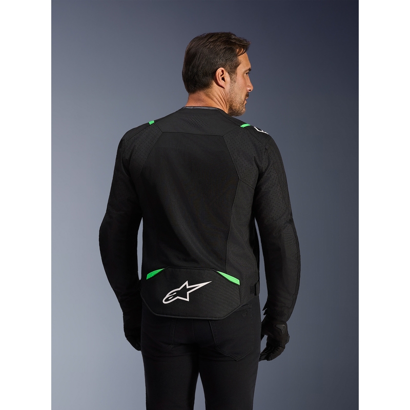 Alpinestars T-SPS Air V2 motoros kabát fekete-fluo zöld