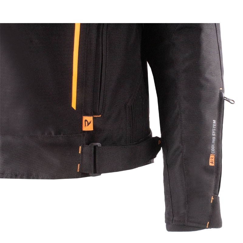 Street Racer Flex EVO motoros kabát fekete-narancsárga - II. minőség