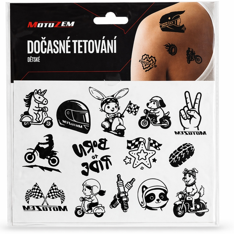 MotoZem Gyerek ideiglenes tetoválás