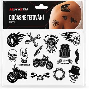 MotoZem Chopper ideiglenes tetoválás
