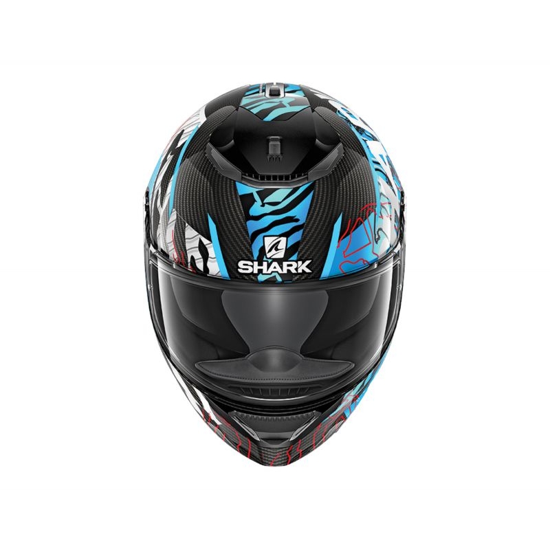Integrált sisak SHARK SPARTAN CARBON Daksha fekete-fehér-kék