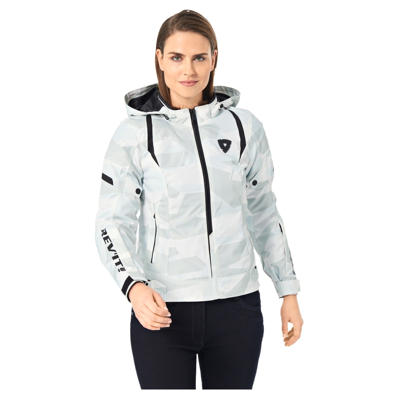 Revit Flare 2 női motoros kabát szürke-fehér - II. minőség