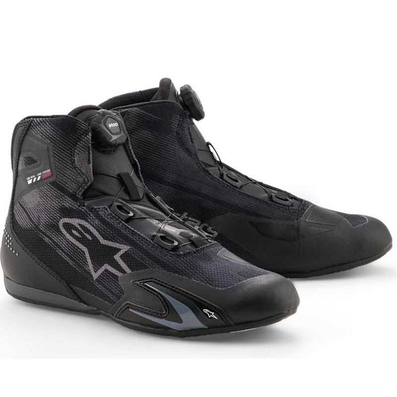 Alpinestars Celer Vented motoros cipő fekete-sötétszürke