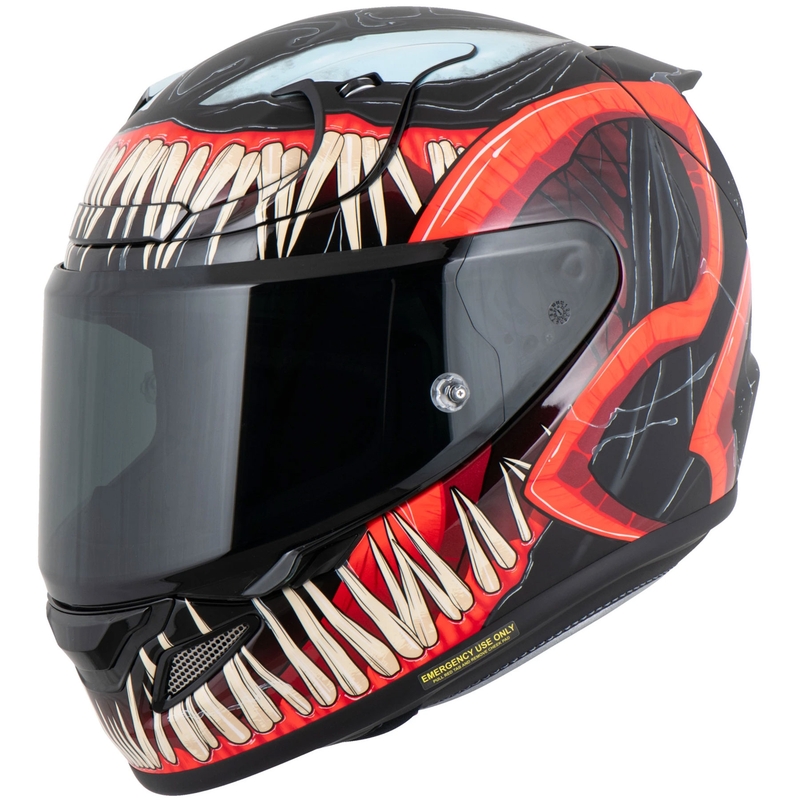 HJC RPHA 12 Venom 3 Marvel zárt motoros bukósisak fekete-piros