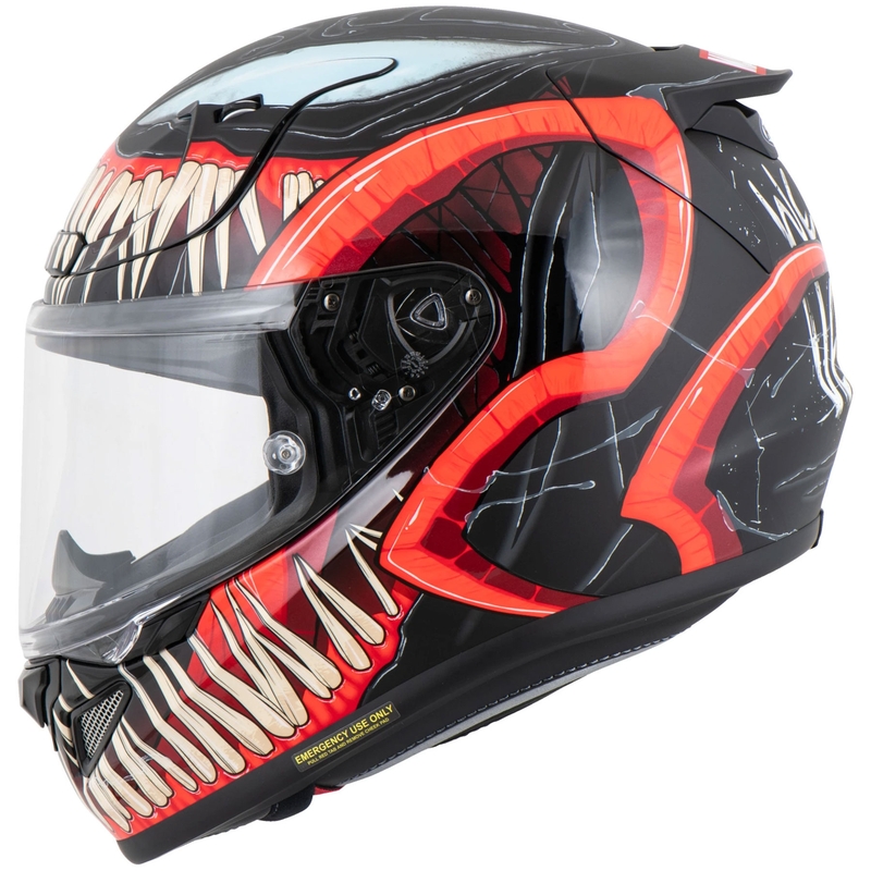 HJC RPHA 12 Venom 3 Marvel zárt motoros bukósisak fekete-piros