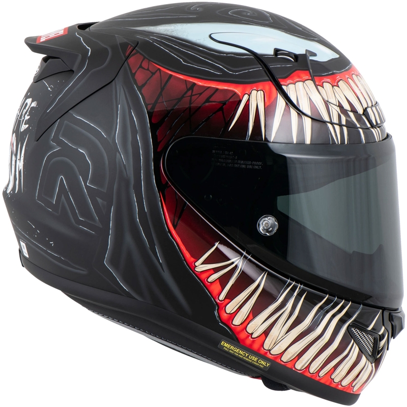 HJC RPHA 12 Venom 3 Marvel zárt motoros bukósisak fekete-piros