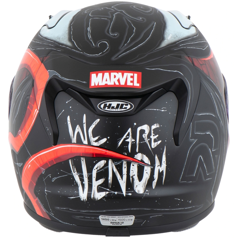HJC RPHA 12 Venom 3 Marvel zárt motoros bukósisak fekete-piros