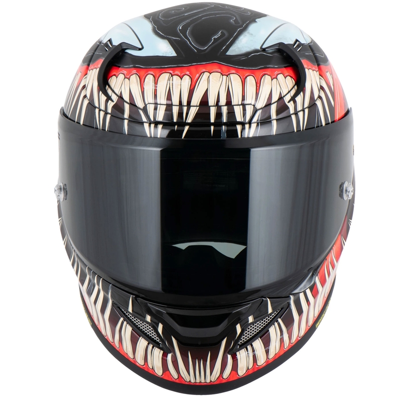 HJC RPHA 12 Venom 3 Marvel zárt motoros bukósisak fekete-piros