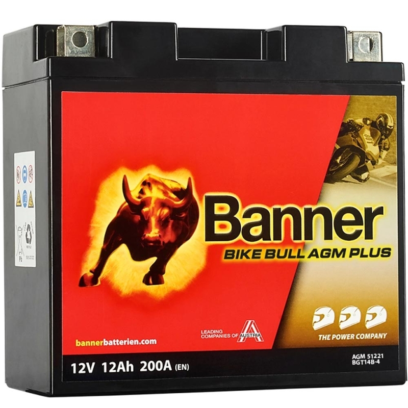 Banner Bike Bull AGM PLUS AGM PLUS 512 21 / BGT14B-4 - GT14B-4 AMG akkumulátor