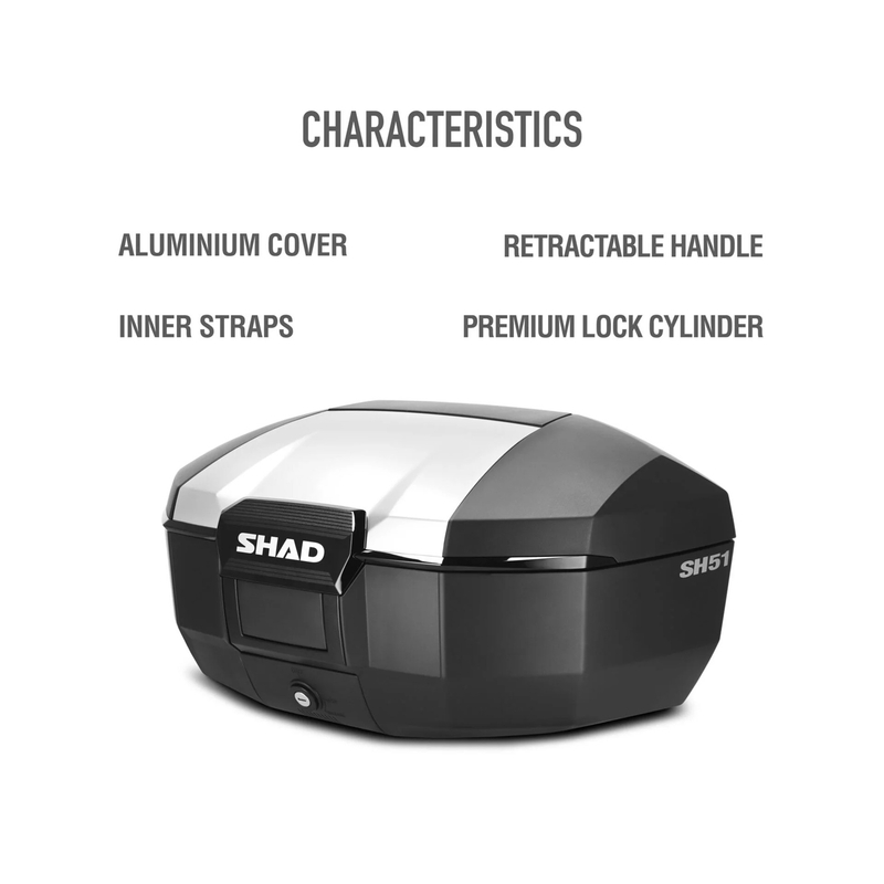 Felső csomagtartó SHAD SH51 alumínium
