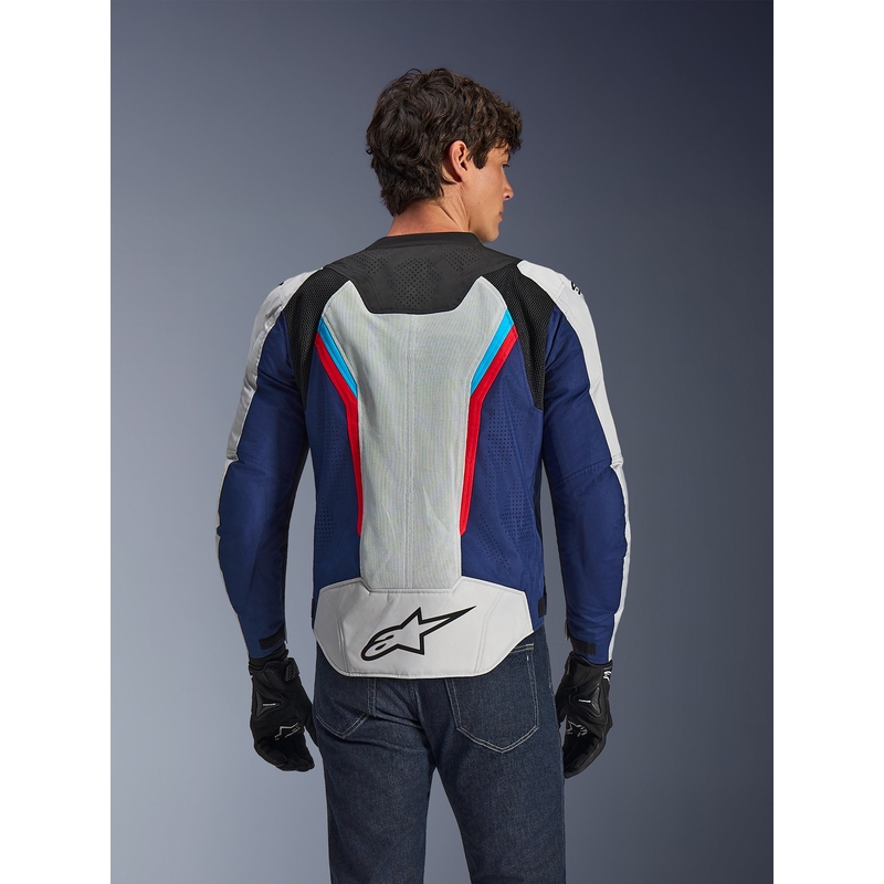 Alpinestars AST V3 Air motoros kabát fehér-kék-piros-fekete
