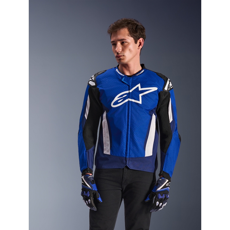 Alpinestars T-GP AIR motoros kabát kék-fehér-fekete