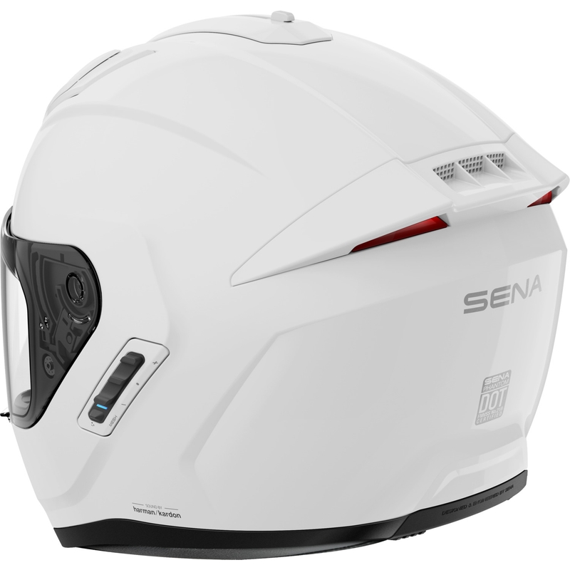 SENA Phantom ANC zárt motoros bukósisak headsettel fényes fehér