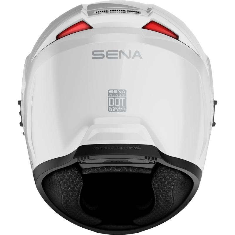 SENA Phantom ANC zárt motoros bukósisak headsettel fényes fehér