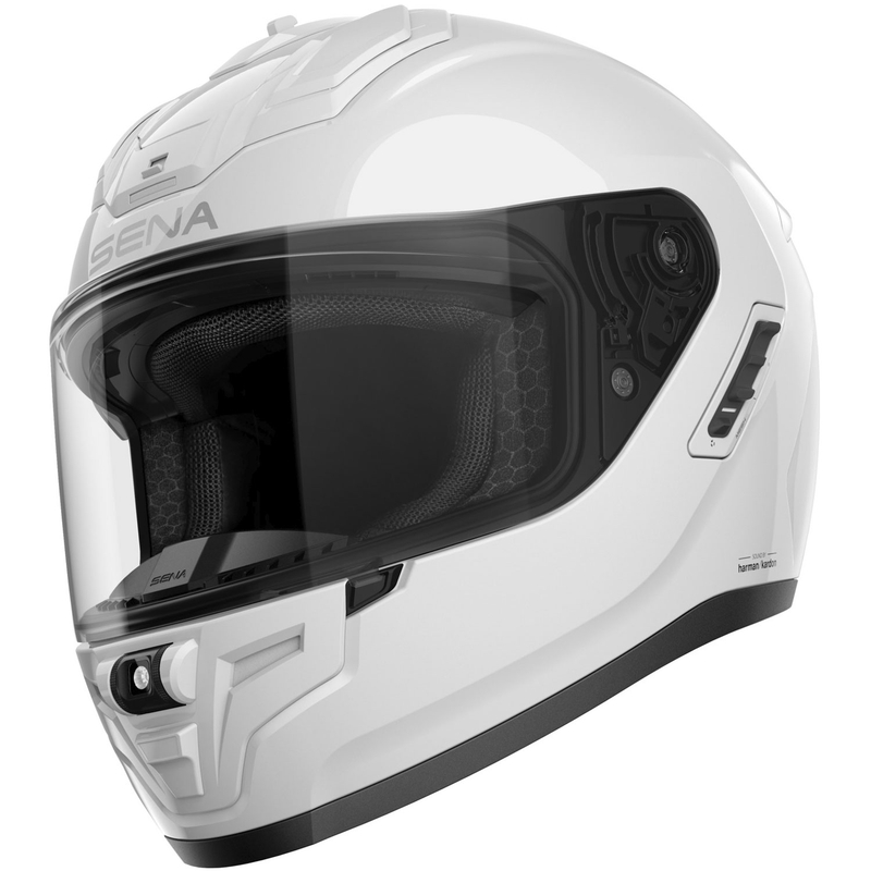 SENA Phantom ANC zárt motoros bukósisak headsettel fényes fehér