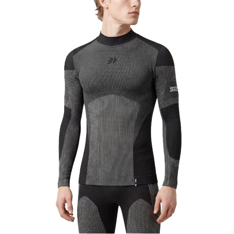 Funkční triko s dlouhým rukávem SIXS BT TS3L V2 černý carbon