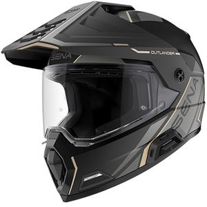 Enduro helma na motorku s headsetem SENA Outlander matná černá
