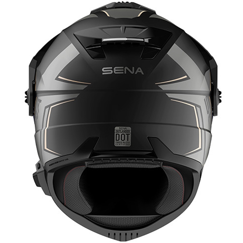 SENA Outlander enduro motoros bukósisak headsettel matt fekete