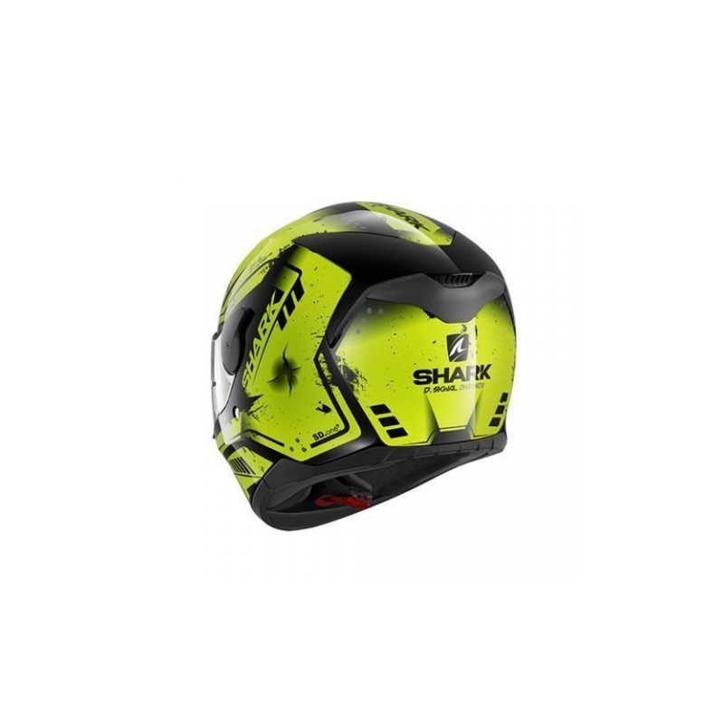 Integrált sisak SHARK D-SKWAL Dharkov fekete-fluo sárga