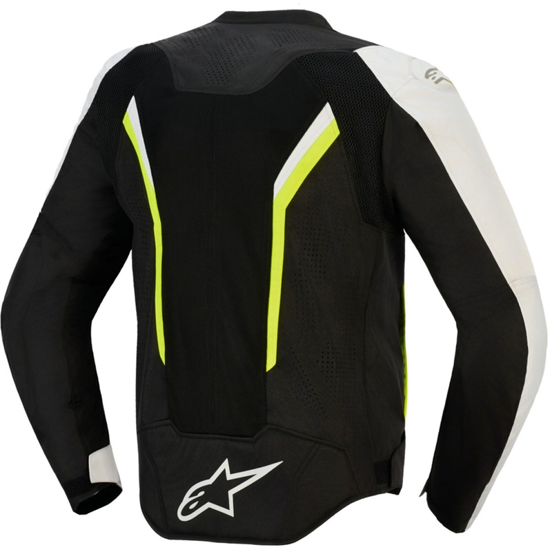 Alpinestars AST V3 Air motoros kabát fehér-fluo sárga-fekete