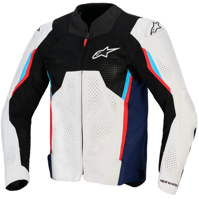 Alpinestars AST V3 Air motoros kabát fehér-kék-piros-fekete