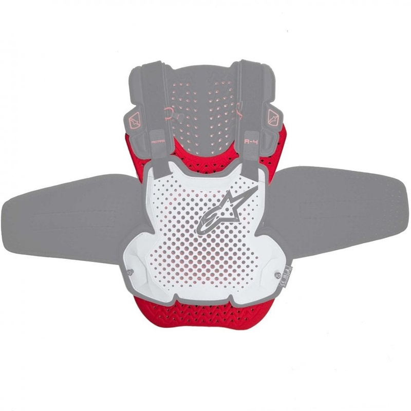 ALPINESTARS A-4 PLASMA adapterkészlet a mellkasprotektor védelmének kibővítéséhez piros