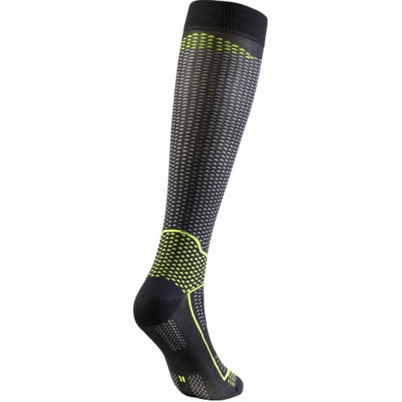 SIXS LONG V3 funkcionális térdzokni fekete carbon-sárga
