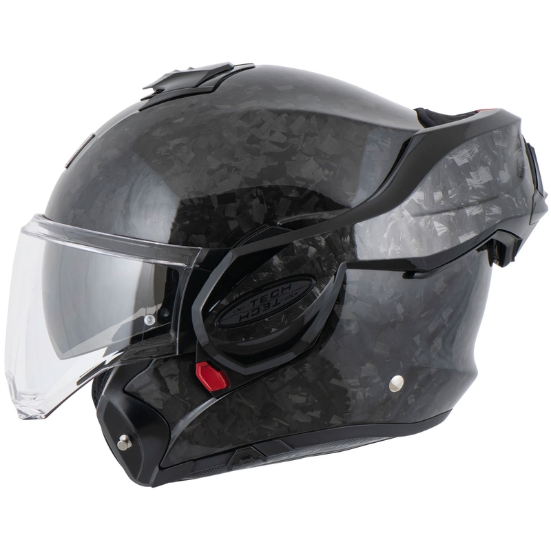 Scorpion EXO-TECH EVO ONYX CARBON Solid hátrahajtható állú bukósisak fekete