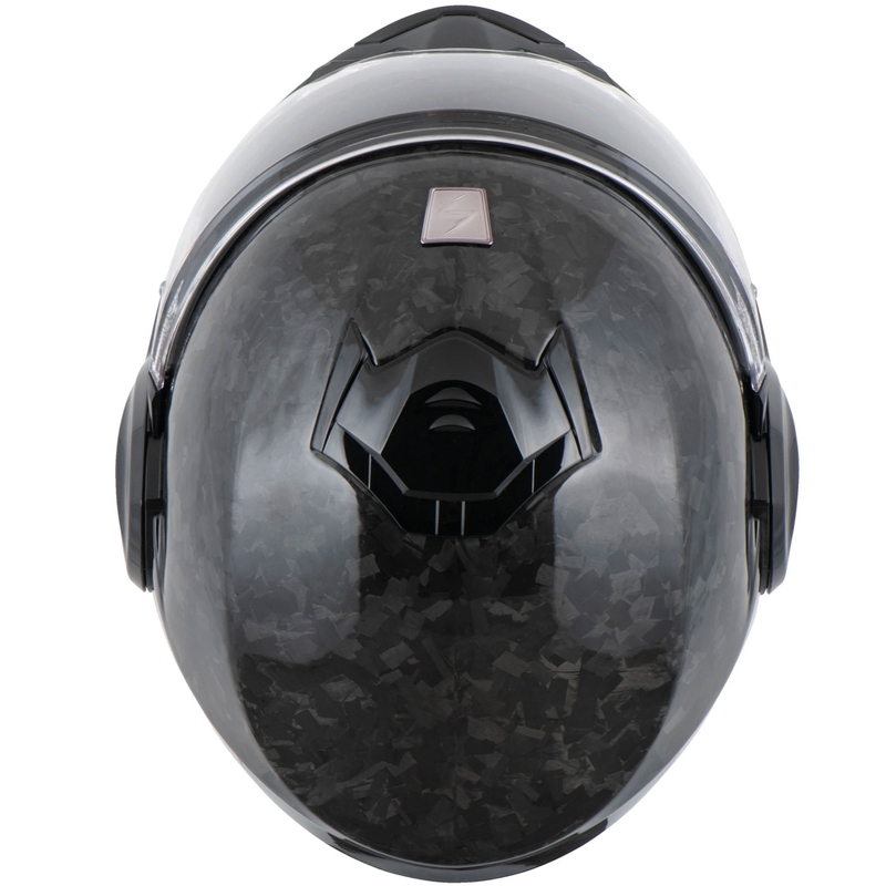 Scorpion EXO-TECH EVO ONYX CARBON Solid hátrahajtható állú bukósisak fekete