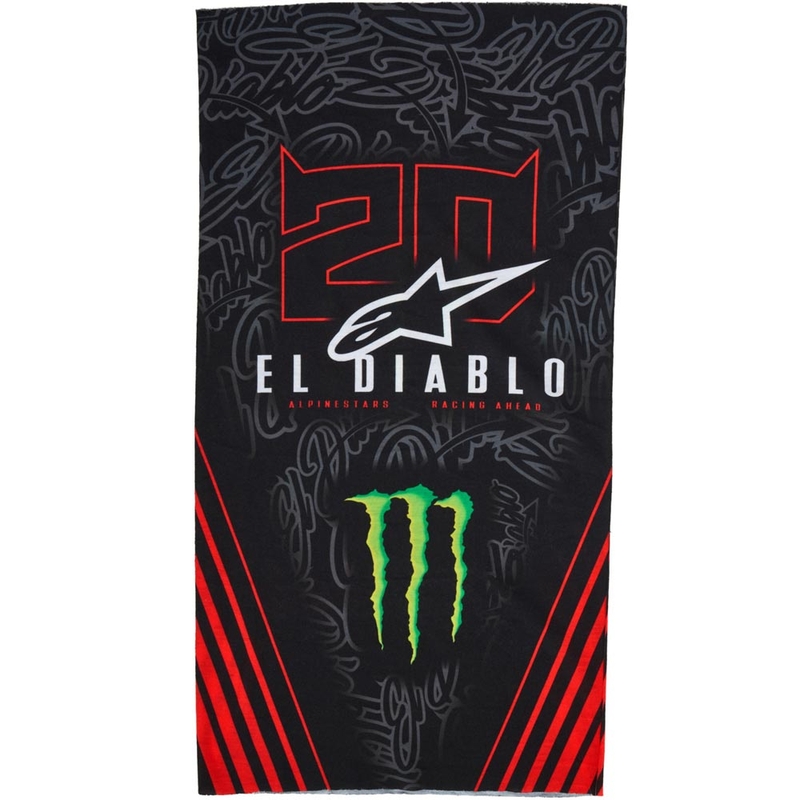 Alpinestars FQ20 Monster kollekciós nyakmelegítő fekete-fluo piros-kék-zöld