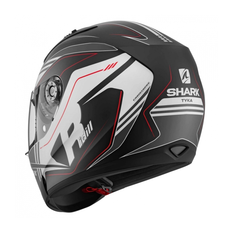 Integrált sisak SHARK RIDILL Tika Mat fekete-szürke-fehér