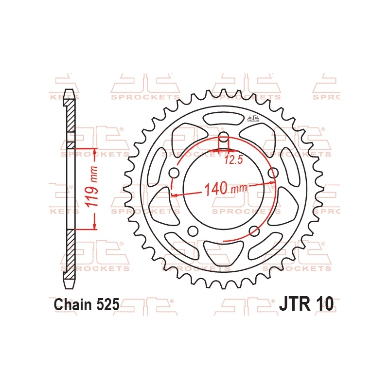 Csillagkerék JT 46 fogak,525
