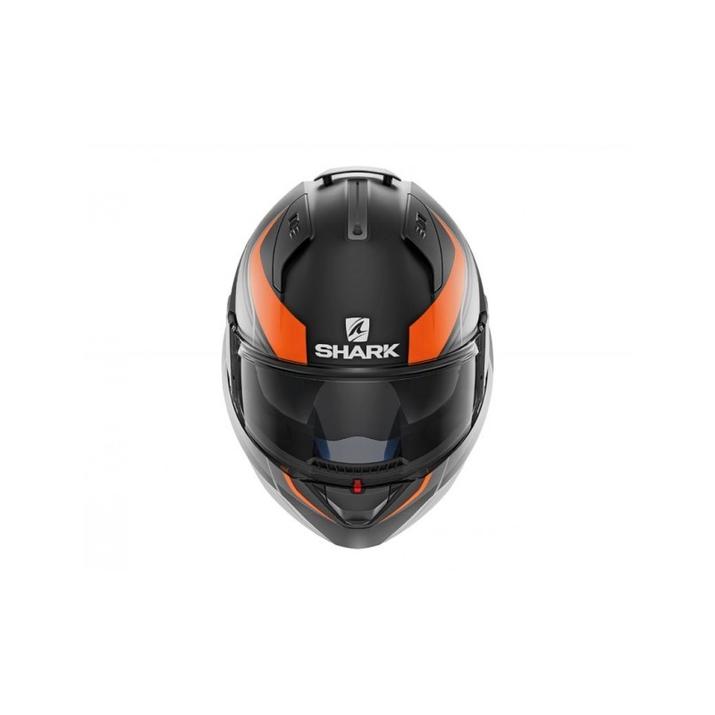 Flip sisak SHARK EVO-ONE 2 Krono Mat fekete-szürke-narancs