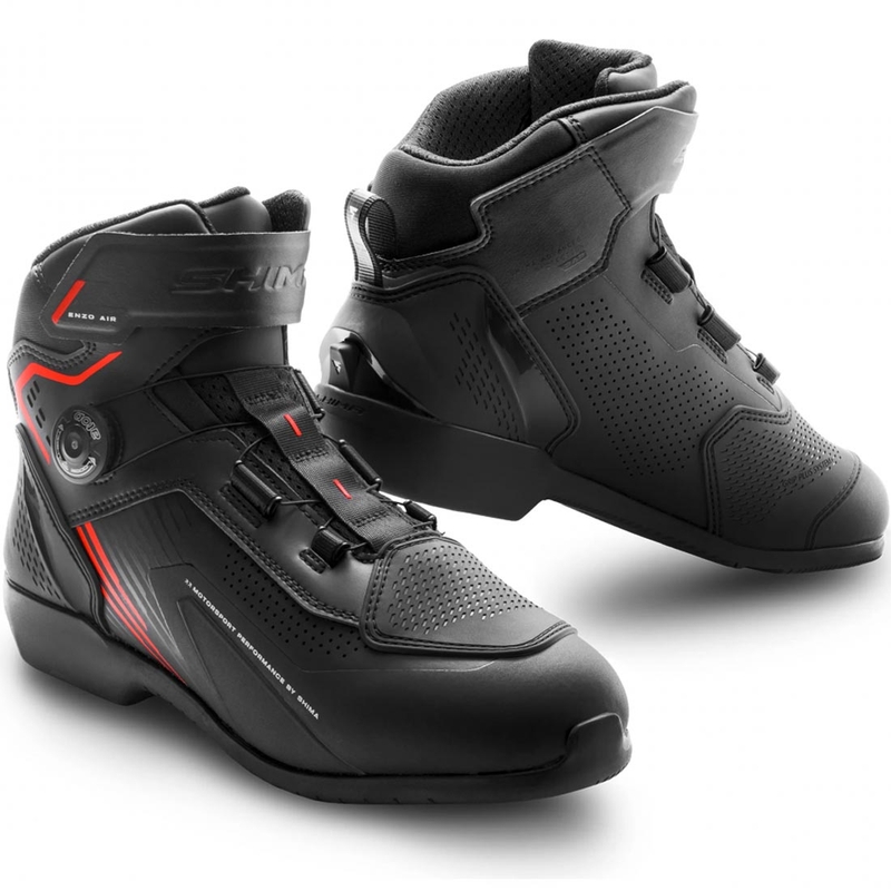 Shima Enzo Air motoros cipő fekete-piros