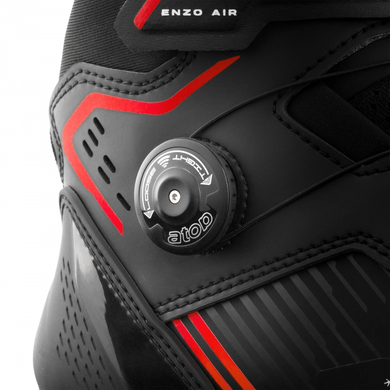 Shima Enzo Air motoros cipő fekete-piros