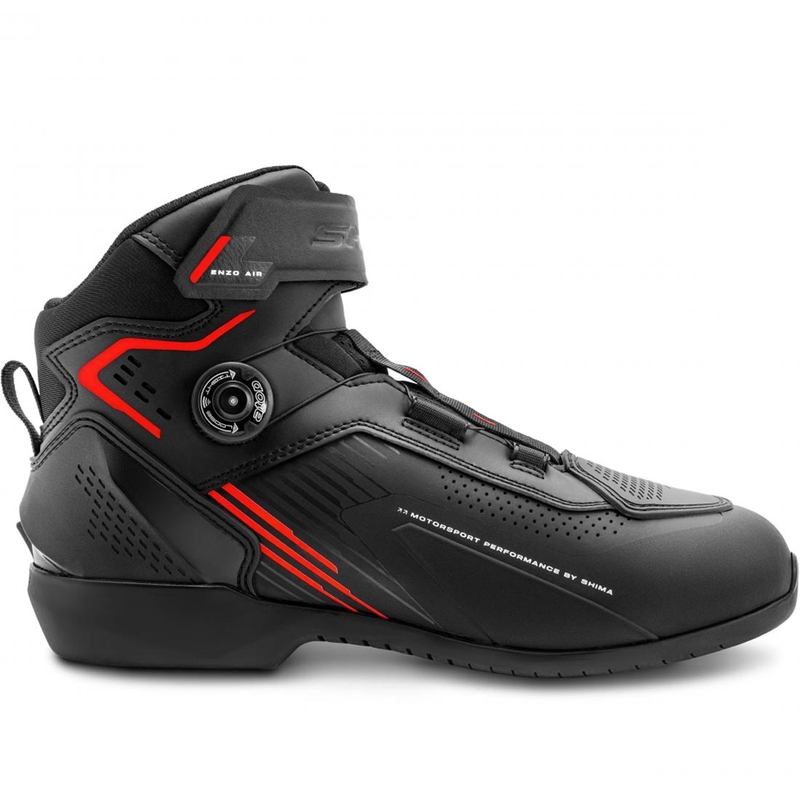 Shima Enzo Air motoros cipő fekete-piros
