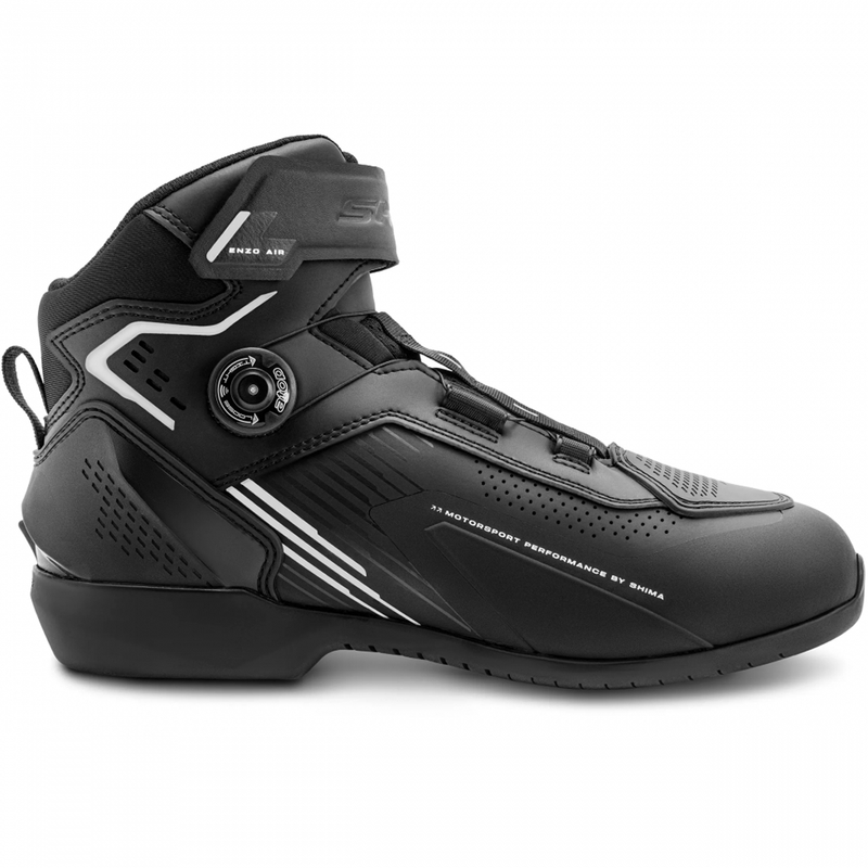Shima Enzo Air motoros cipő fekete-fehér