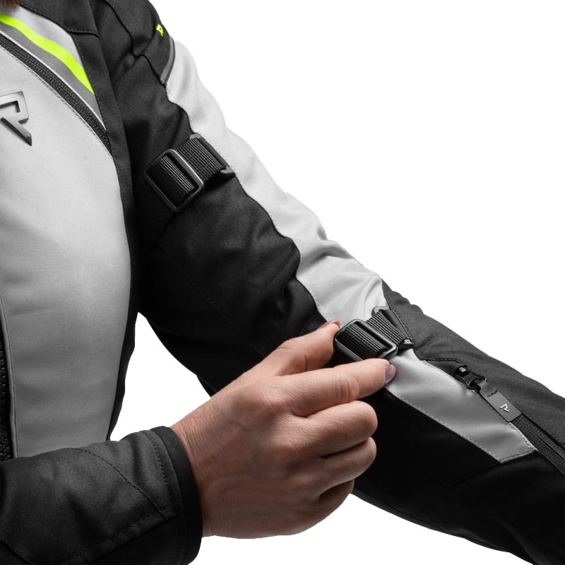 Rebelhorn Swift női motoros kabát világosszürke-fluo sárga