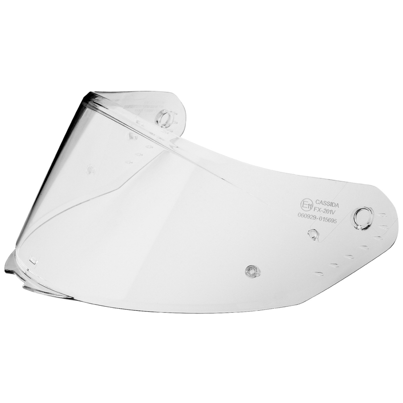 Plexi a Cassida AERO bukósisakhoz, pinlock előkészítéssel, átlátszó