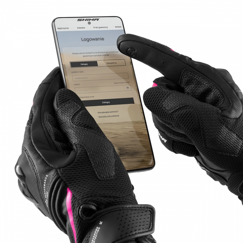 Shima Spark 3.0 női motoros kesztyű rózsaszín