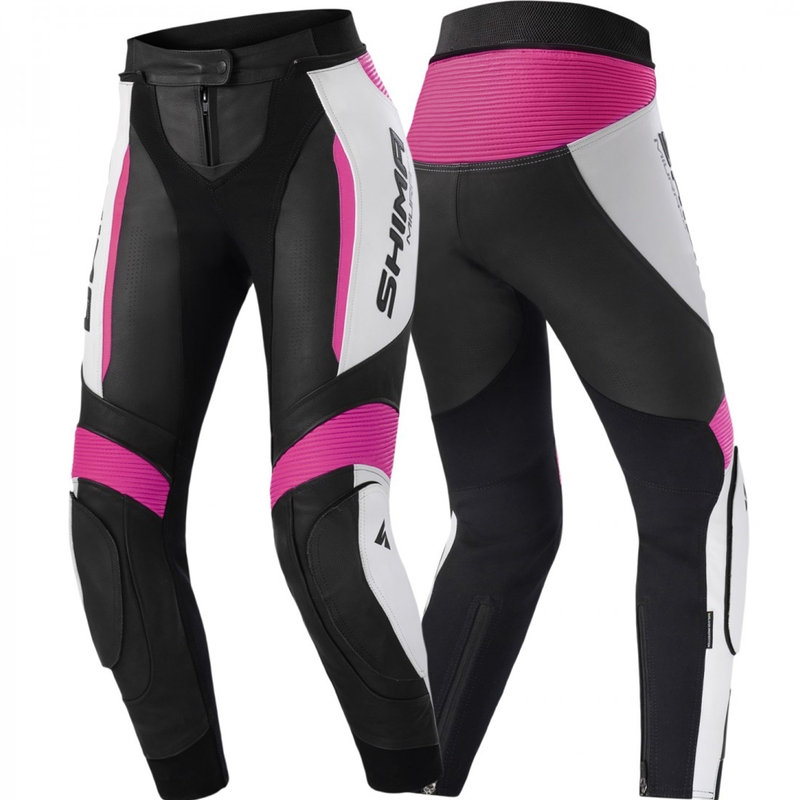 Shima Miura 2.0 női motoros nadrág fekete-fluo rózsaszín