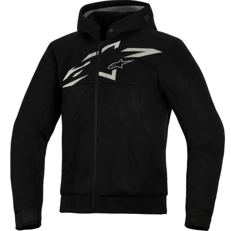 Alpinestars Chrome Superairflow motoros pulóver fekete-sötétszürke-fehér