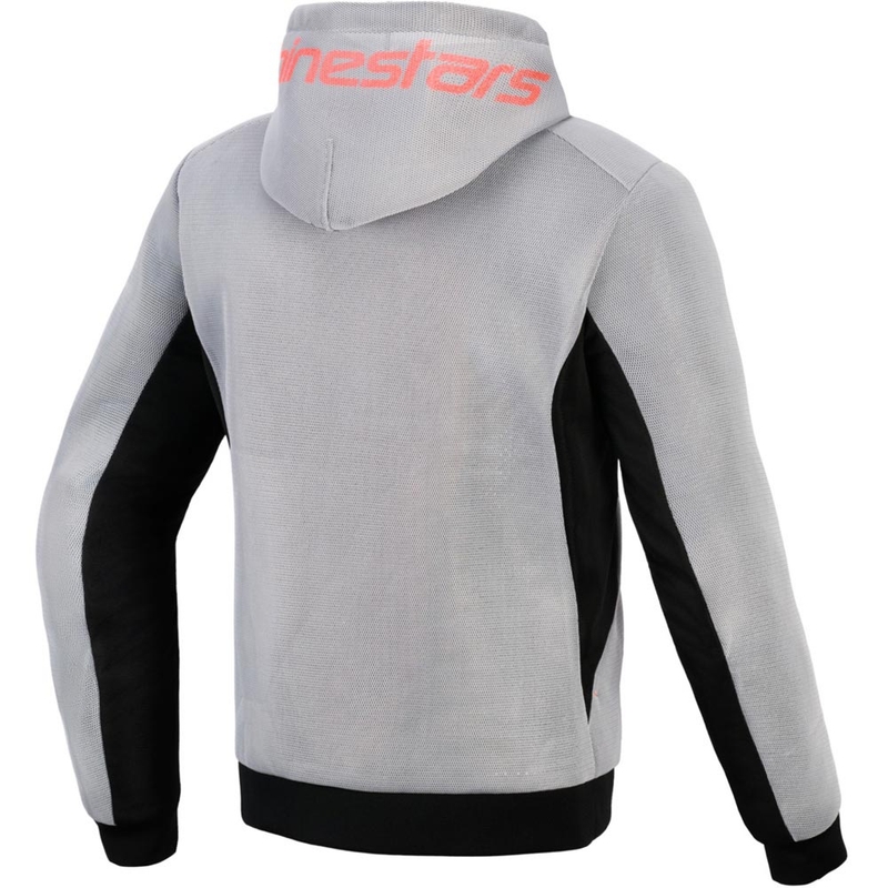 Alpinestars Chrome Superairflow motoros pulóver fekete-világosszürke-fluo piros