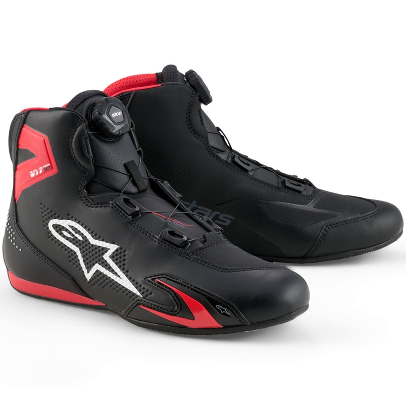 Alpinestars Celer motoros cipő fekete-piros-fehér
