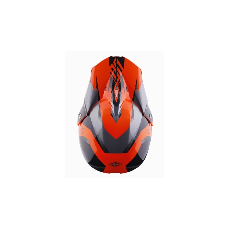 Motocross sisak Shot Ultimate fekete-fluo narancs