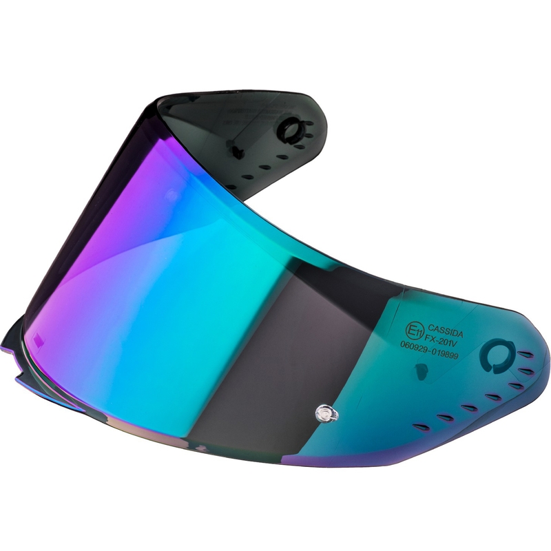 Plexi a Cassida AERO bukósisakhoz, REVO pinlock előkészítéssel, irídium