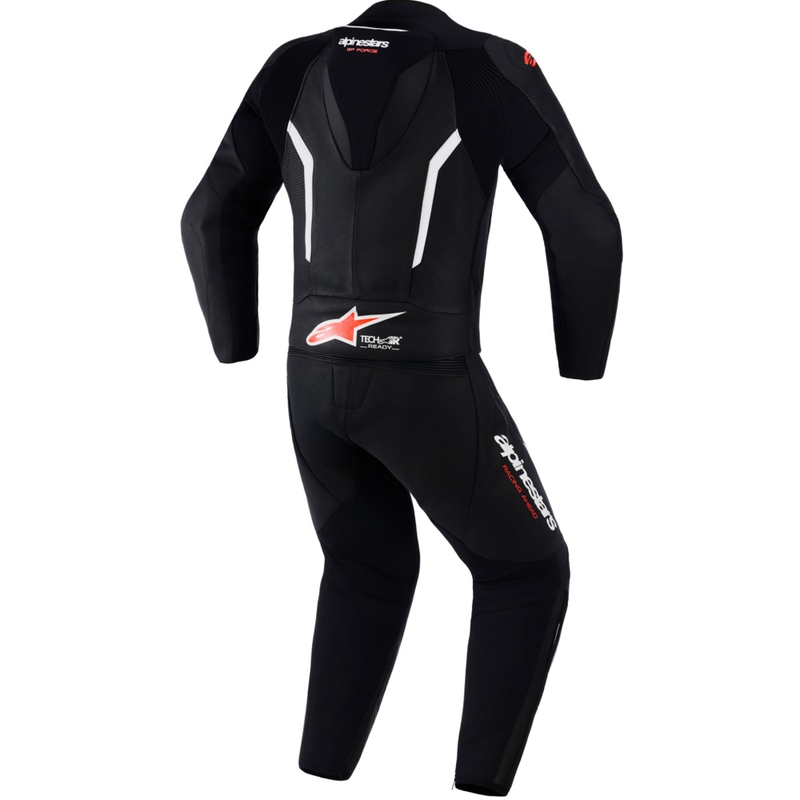 Alpinestars GP Force V2 kétrészes bőroverál fekete-fehér-fluo piros