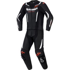 Alpinestars GP Force V2 kétrészes bőroverál fekete-fehér-fluo piros