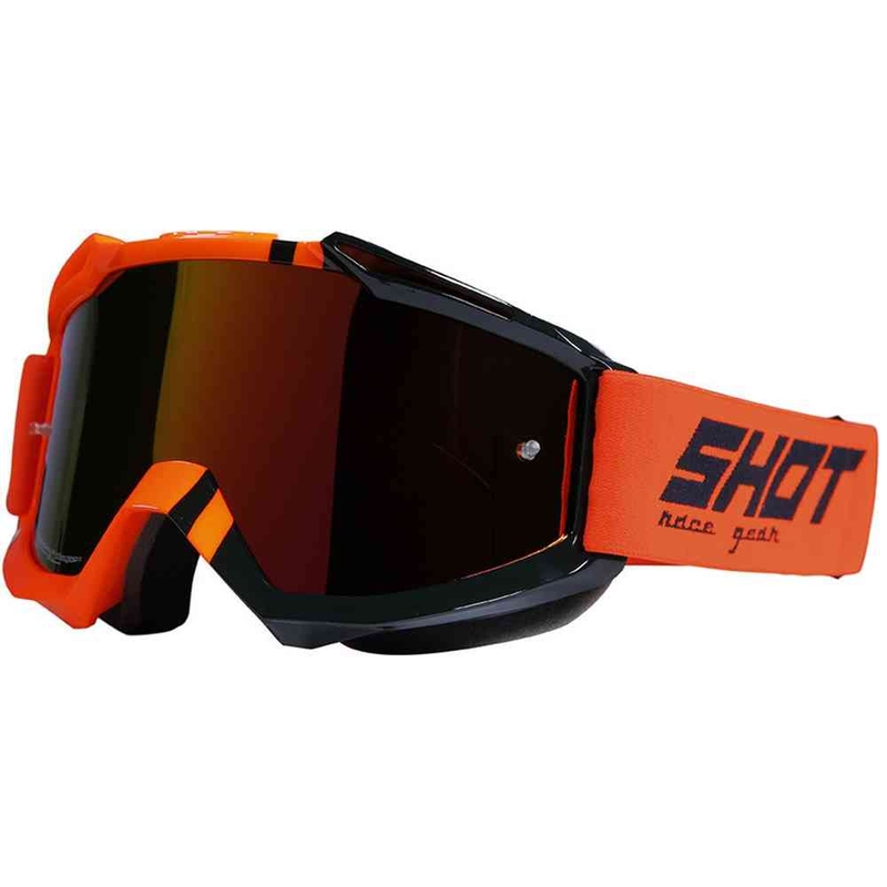 Motocross szemüveg Shot Iris Sound fluo narancssárgán